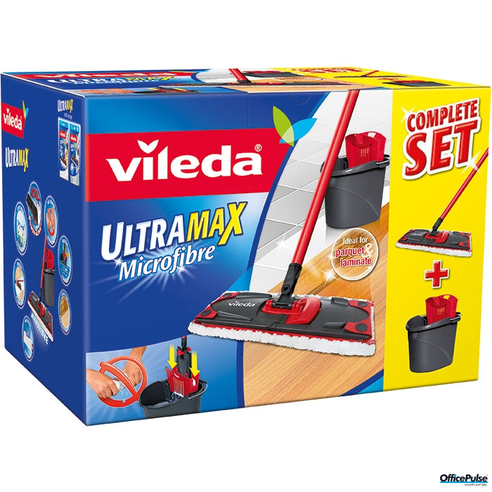 Zestaw w kartonie VILEDA ULTRAMAX mop płaski + wiadro 11508